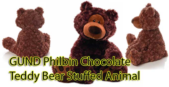18" GUND Philbin Teddy Bear Stuffed Animal Plush Chocolate Brown