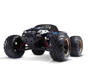 Front sideHosim-112-Scale-Electric-RC-Car-Offroad-24Ghz-2WD-High-Speed-35MPH-Remote-Controlled-Car-Waterproof