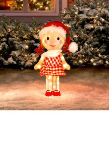 Sally Doll Rudolph the Red Nosed Reindeer Misfit Toys Tinsel Yard Art