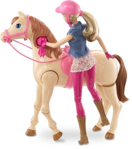 barbie riding horse