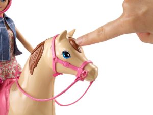 horse barbie button