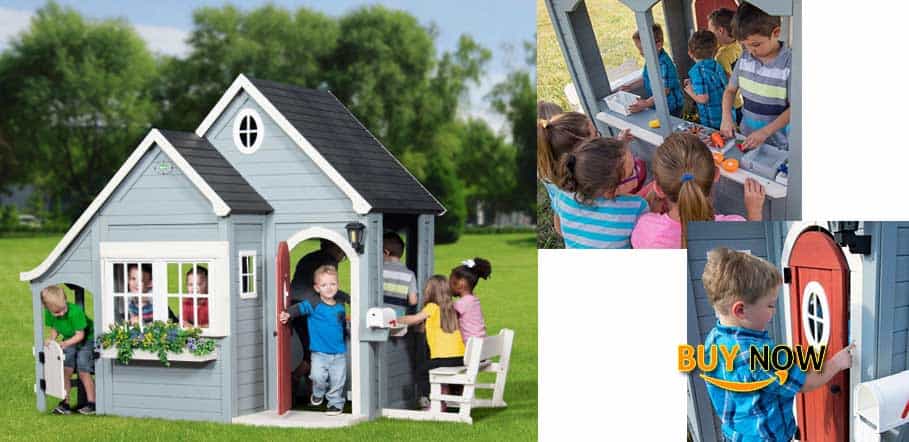 Discovery Backyard Spring Cottage Cedar Playhouse Amazing Review